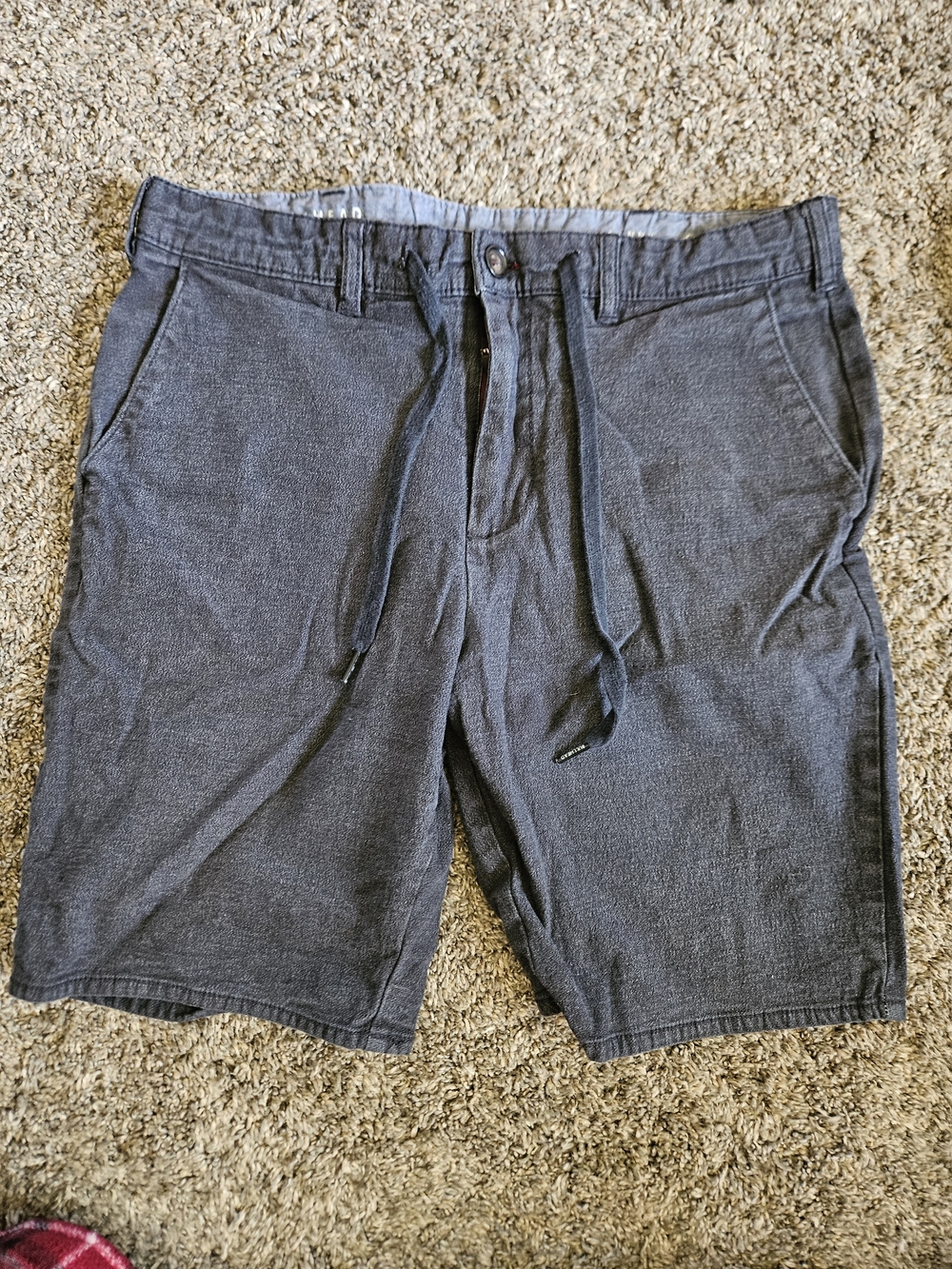 Casual Men's Charcoal Drawstring Shorts